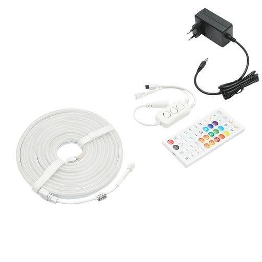[AMAT6-119626] Banda LED 3m RGBIC smart, 24V DC, bluetooth, telecomanda, aplicatie SurpLife IP65