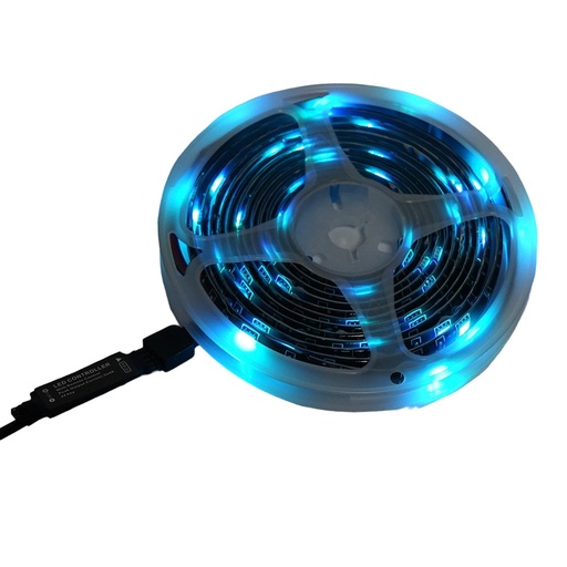 [AMAT6-119657] Banda LED cu telecomanda 5V, 3m, control vocal RGB