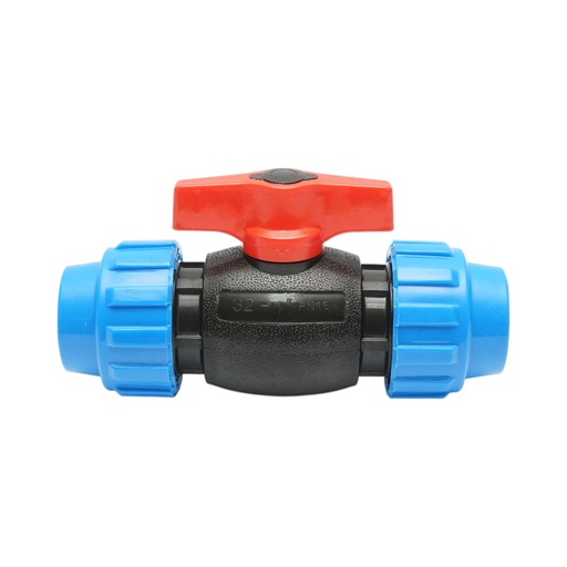 [AMAT6-119679] Robinet mufa cu bila compresiune PEHD 32x32mm PN16 pentru sisteme de irigatii
