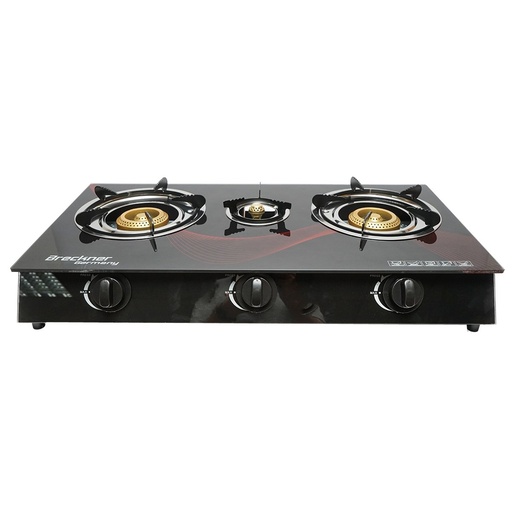 [AMAT6-119723] Aragaz, plita cu 3 arzatoare din fonta 2.5KW, sticla securizata 700x380x94mm