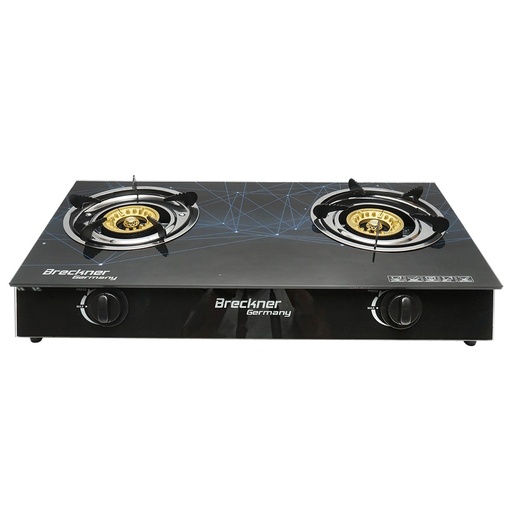[AMAT6-119725] Aragaz, plita cu 2 arzatoare din fonta 3KW, sticla securizata 700x380x94mm