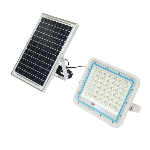 [AMAT6-119923] Proiector LED 100W cu panou solar 8W, baterie Li-ion 5000mAh si telecomanda IP66