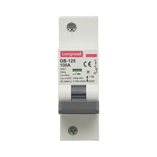[AMAT6-119953] Siguranta automata intrerupator MCB 1P, 100A 240VAC, 6kA Longroad