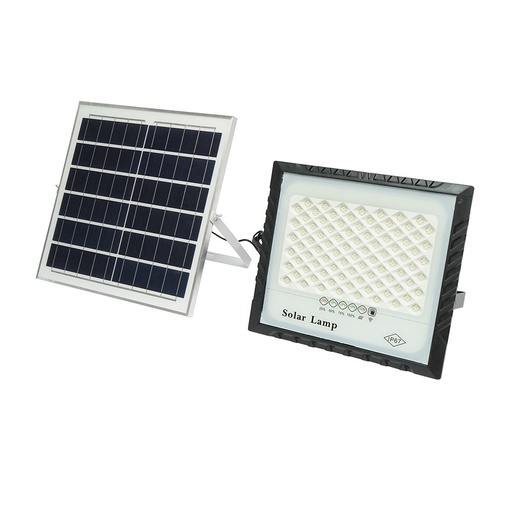 [AMAT6-119961] Proiector LED 100W cu panou solar 15W, baterie Li-ion 15000mAh si telecomanda IP67