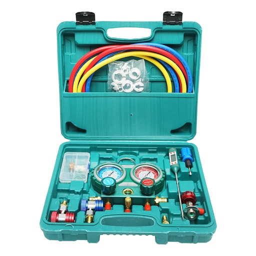[AMAT6-120107] Trusa verificare si incarcare instalatii aer conditionat auto, freon R22, R32, R134a, R410a