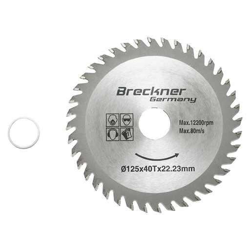[AMAT6-120135] Disc circular vidia pentru lemn 125x1.2x22.23mm, 40 dinti, turatie maxima 12200rpm