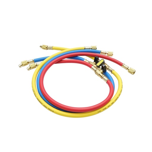 [AMAT6-120177] Set furtun cu robinet 90 cm 3 culori pentru incarcare freon R-410a