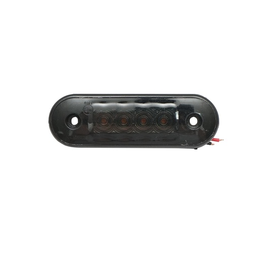 [AMAT6-120468] Lampa laterala gabarit slim LED 12-24V, galben fumuriu 83x27mm