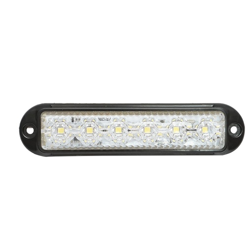 [AMAT6-120479] Lampa laterala gabarit LED 12-24V alba 4 functii 155x37mm, rama neagra