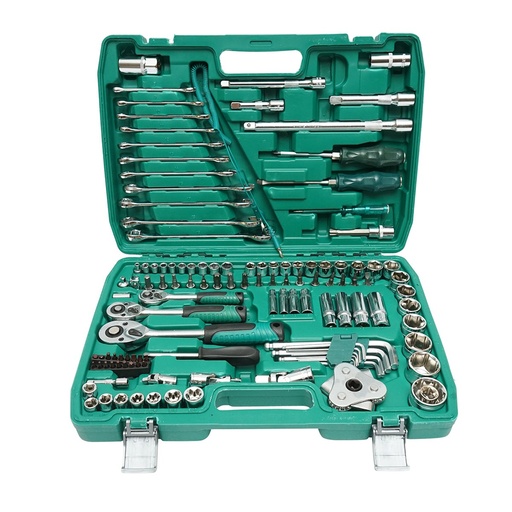 [AMAT6-120541] Trusa chei tubulare hexagonale, fixe, torx, imbus antrenor cu clichet 121 piese