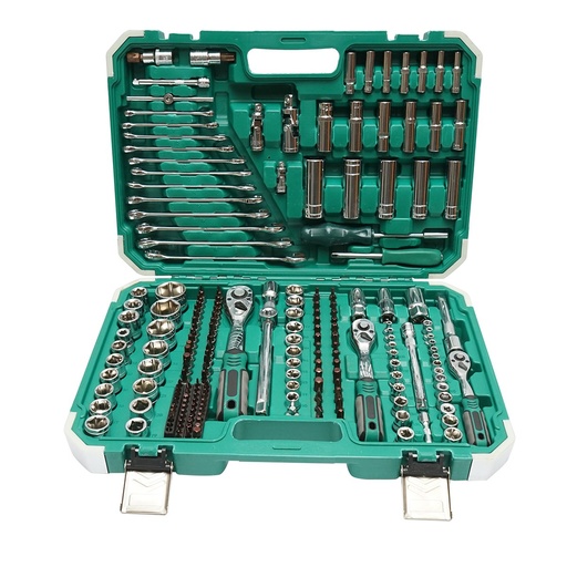 [AMAT6-120653] Trusa chei tubulare, hexagonale, priza adanca 4-32mm, chei fixe 8-19mm, biti, torx, hex, spline 218 piese