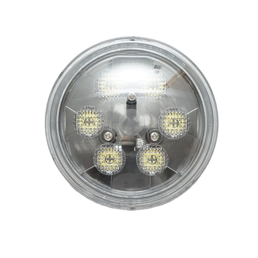 [AMAT6-120867] Far rotund 6 LED-uri, 18W 9-32V John Deere cod OEM RE336112, RE285628, RE336111, RE561117, PAR36, RE285629, AR104119, AR21059, AT25451, RE35168 BR0101815