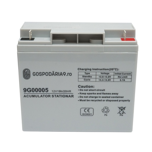 [AMAT6-121006] Baterie sistem solar cu gel 12V 19Ah 20HR, 182x77x167mm Gospodaria 9
