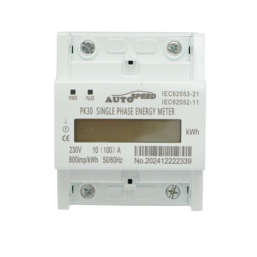 [AMAT6-121092] Contor, smart-meter digital monofazic 230 VAC, 100A, sina DIN 4 module MF0028-02806