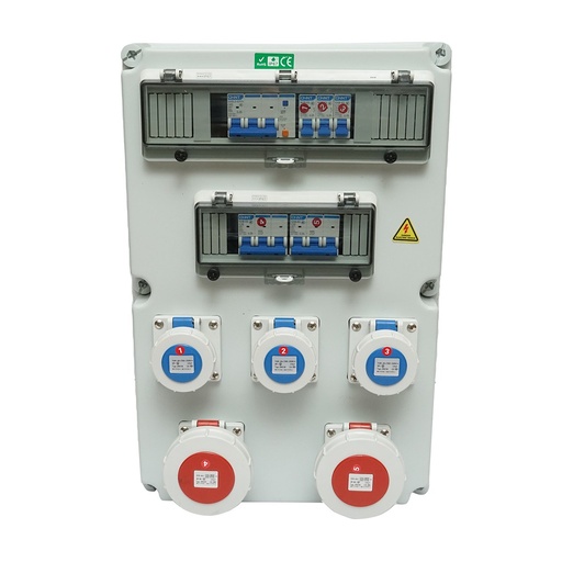 [AMAT6-121118] Tablou grup prize organizare santier 2x415V/32A, 3x250V/16A, 18 module 540x360x180mm IP67 SUNTREE