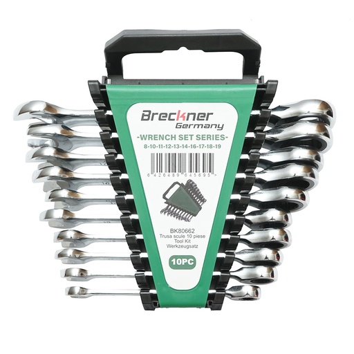 [AMAT6-121182] Set chei combinate fixe si inelare cu clichet 8-19mm 10 piese