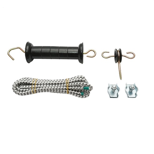 [AMAT6-121253] Set maner poarta cu fir elastic, conectori, izolator ancorare dubla gard electric