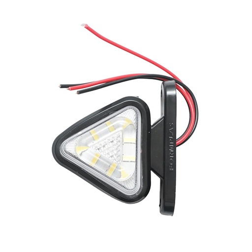 [AMAT6-121594] Lampa laterala gabarit triunghi LED 12-24V, alb-rosu FR0101