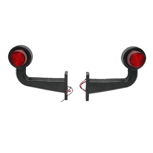 [AMAT6-121596] Set lampi laterale gabarit LED cu brat 12-24V, rosu-alb FR0157