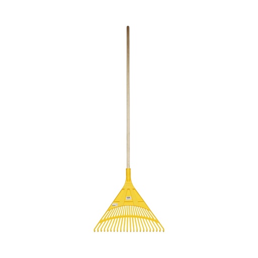 [AMAT6-121683] Grebla plastic pentru frunze, coada lemn 120cm, 22 de dinti Crownman