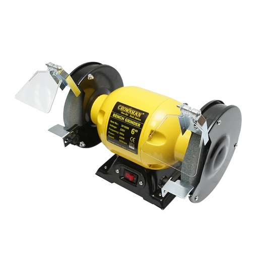 [AMAT6-121729] Polizor de banc 250W, 220V disc abraziv 150x16x12.7mm, viteza rotatie 2950rpm Crownman
