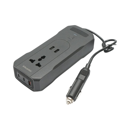 [AMAT6-121890] Invertor tensiune 12V-220V 200W, display digital LED, unda sinusoidala modificata, port USB, USB-C, iesire AC pentru laptop, telefon, frigider auto
