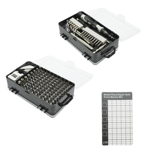[AMAT6-121896] Trusa surubelnite de precizie biti, torx, cruce, hexagonal pentru electronice 139 piese