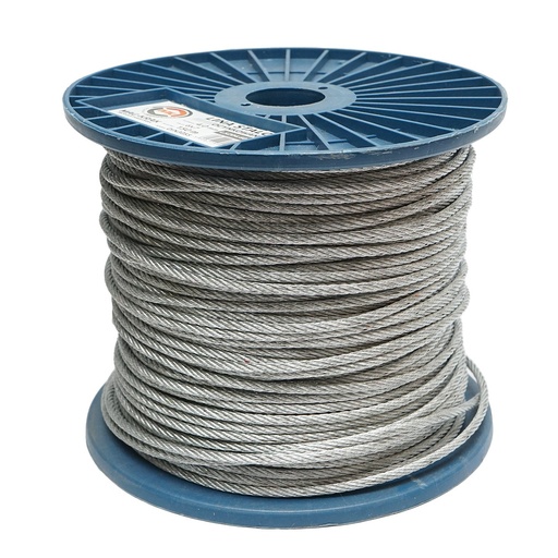 [AMAT6-121948] Cablu otel galvanizat 4mm, fire 6x7, sarcina maxima 940Kg, greutate 8.4Kg, 150m/rola