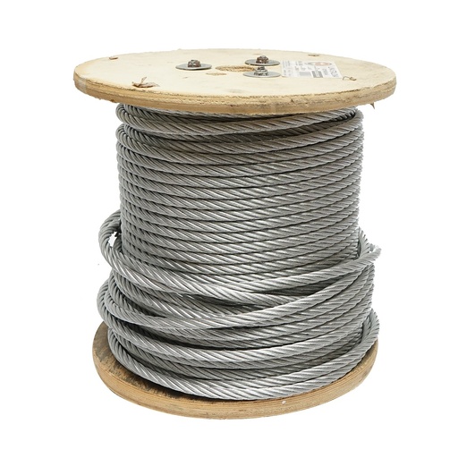 [AMAT6-121951] Cablu otel galvanizat 8mm, fire 6x19, sarcina maxima 3480Kg, greutate 22Kg, 100m/rola