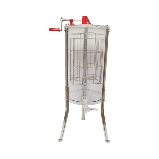 [AMAT6-122017] Centrifuga manuala apicola, extractor miere transparent cu 2 rame