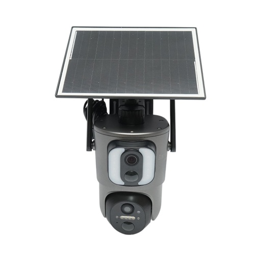 [AMAT6-122059] Camera supraveghere cu lentila duala 6MP, 4G, WIFI 2.4 GHz cu panou solar, baterie 13500 mAh, PTZ control, senzor miscare, detectie umana PIR, smart IR night vision si aplicatie