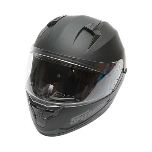 [AMAT6-122073] Casca moto integrala negru mat cu viziera transparenta si ochelari de soare, marimea L Arcane II