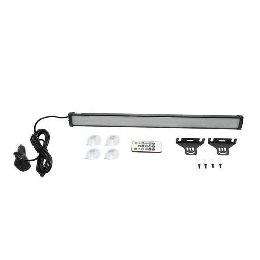 [AMAT6-122207] Bara LED RGB cu ventuze, 18W, 12-36V cu telecomanda, bluetooth, aplicatie LED LAMP 520x45x40mm