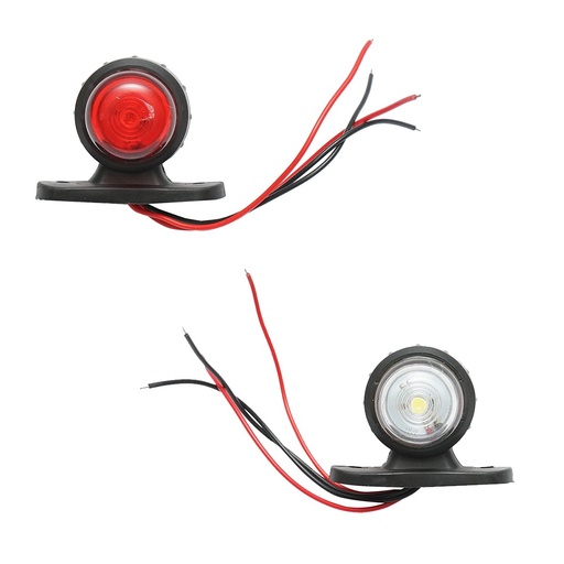 [AMAT6-122226] Lampi laterale de gabarit LED 24V, rosu-alb