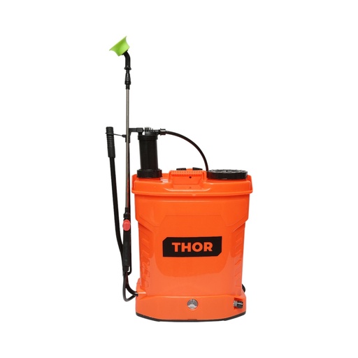 [AMAT6-122244] Pompa de stropit, vermorel 2 in 1 manuala si electrica cu rezervor 16L, baterie 12V/8Ah, 4 duze, debit 3.1 l/min THOR