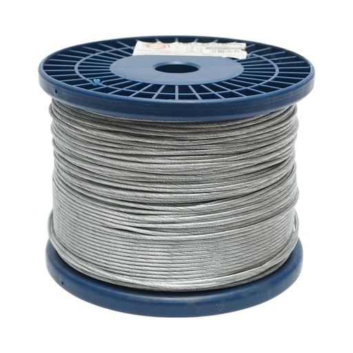 [AMAT6-122254] Cablu otel galvanizat 1.5mm, fire 1x19, sarcina maxima 211Kg, greutate 5.12Kg, 200m/rola