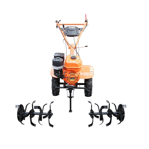 [AMAT6-122266] Motocultor 7.5CP cu freza 100cm, motor benzina 4 timpi 212cc OHV, viteze 2+1, transmisie pinioane, roti 4.00-8
