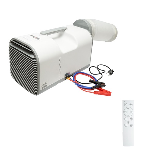 [AMAT6-122271] Aparat de aer conditionat portabil 4777 BTU, 600W, 12V-24V-220V cu functie dezumidificare, ventilatie, telecomanda, mod somn, kit instalare inclus