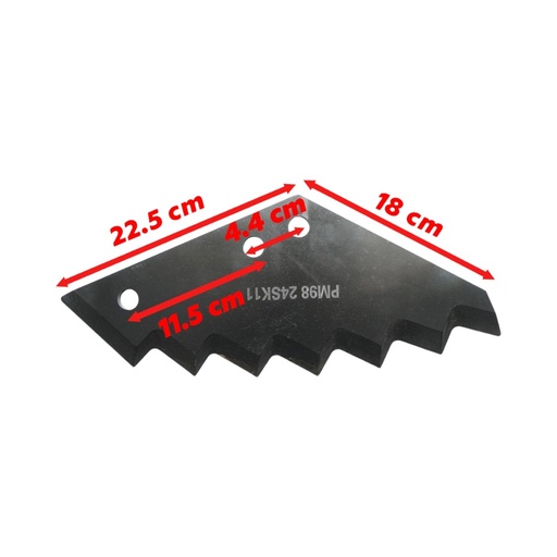 [AMAT6-122328] Cutit remorca furaje Kuhn cu 7 dinti, grosime 8mm cod OEM A5302190, A5375580