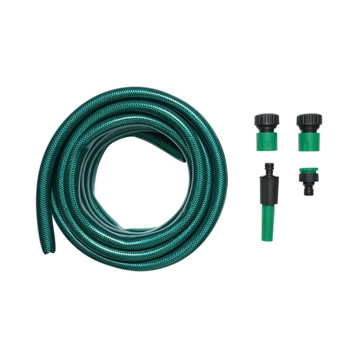 [AMAT6-122392] Set rola 7.5m furtun gradina PVC impletit 3/4 inch cu duza stropit reglabila, conectori si adaptor robinet 3/4-1/2 inch
