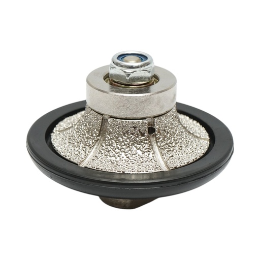 [AMAT6-122452] Freza diamantata semibaston B15, 65mm, raza 15mm, filet M14 pentru canturi marmura