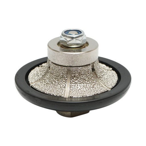 [AMAT6-122453] Freza diamantata semibaston B15, 65mm, raza 15mm, filet M14 pentru canturi granit