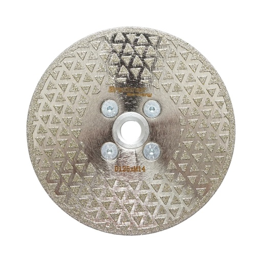 [AMAT6-122454] Disc diamantat electroplacat 125mm, filet M14 pentru taiere/slefuire marmura, fibra sticla, rasina, ceramica dura