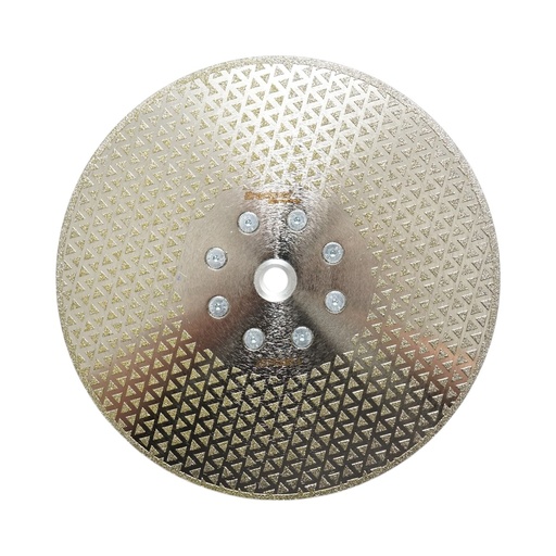 [AMAT6-122517] Disc diamantat electroplacat 230mm, filet M14 pentru taiere/slefuire marmura, fibra sticla, rasina, ceramica dura