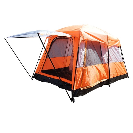 [AMAT6-122646] Cort camping 2-4 persoane cu terasa, impermeabil, protectie UV si plasa anti-insecte 330x210x180cm