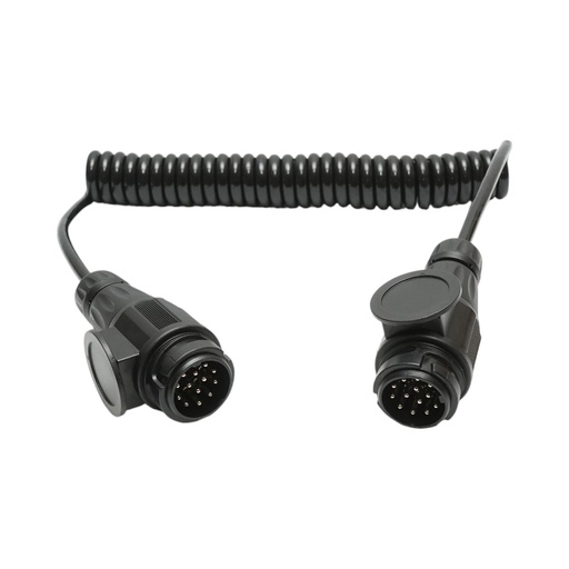 [AMAT6-122667] Cablu spiralat remorca 3.5m cu 2 fise tata 13 pini, 8 fire