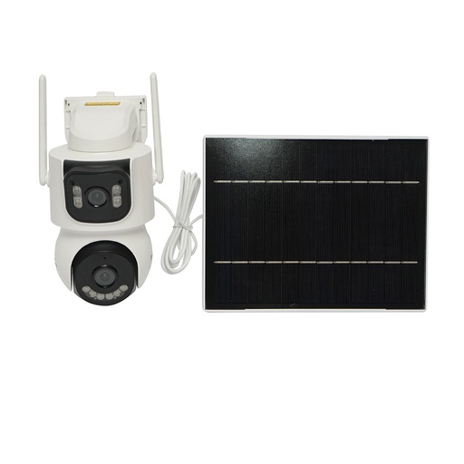 [AMAT6-122864] Camera supraveghere 4G, WIFI 2.4GHz cu panou solar 7.6W incarcare rapida, lentila duala 4MP, rotativa 360 PTZ cu senzor de miscare, detectie umana si aplicatie iCSee