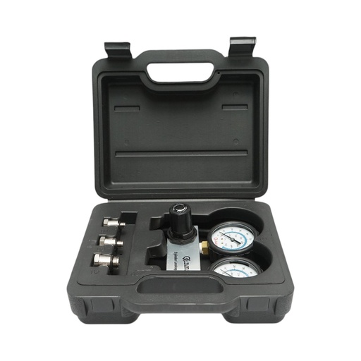[AMAT6-122936] Trusa tester etansare compresie cilindru motor benzina, 3 adaptoare 10, 12, 18mm, furtun 600mm