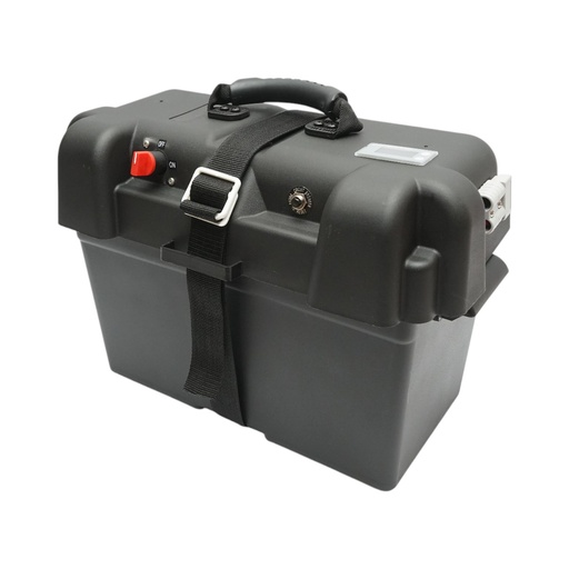 [AMAT6-123101] Cutie baterie auto 12V cu voltmetru DC 6-30V, intrerupator alimentare 100A, priza bricheta, afisaj LCD, 2xUSB 360x180x235mm