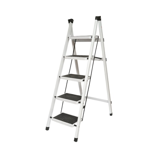 [AMAT6-123111] Scara metalica pliabila, 5 trepte cauciuc antiderapant, inaltime 154cm, sarcina maxima 150Kg